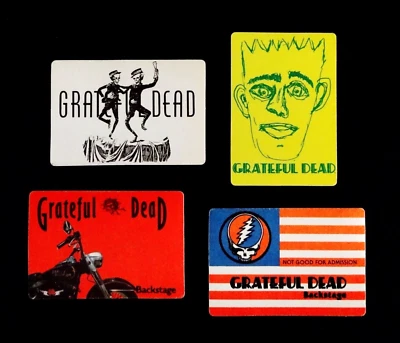 Grateful Dead Backstage Pass Lot Jerry Garcia Bob Weir Harley Motorcycle SYF USA - Image 1 of 4
