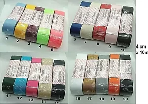 GROSS GRAIN 4 cm x 10 m SCEGLI IL COLORE MODA SARTORIA DANZA SPETTACOLO COSTUMI - Foto 1 di 1