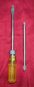 Vintage Interchangeable Shaft Screwdriver Flathead & #2 Phillips 8.75" 1970s USA - Picture 1 of 4