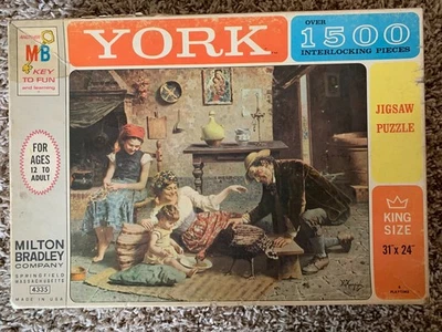 RARO--De colección. Rompecabezas MB York 1500 piezas--arte Zampighi (faltan piezas)  Foto 1 de 4