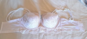 Schöner trägerloser BH weiß über nude Cacique Multi Way Gr. 42F - Bild 1 von 20