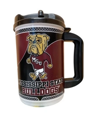 NCAA Mississippi State Bulldogs 20 oz Thermal Travel Coffee Mug Twist Lid Cup - Image 1 of 2