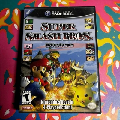 Super Smash Bros Melee Nintendo GameCube Video Game Complete CIB Tested Working - Image 1 of 4