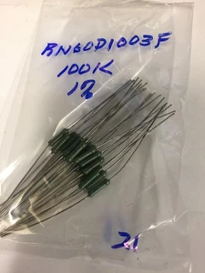 RN60D1003F RESISTENZE 100K OHM 1% 21 PZ NOS - Foto 1 di 1