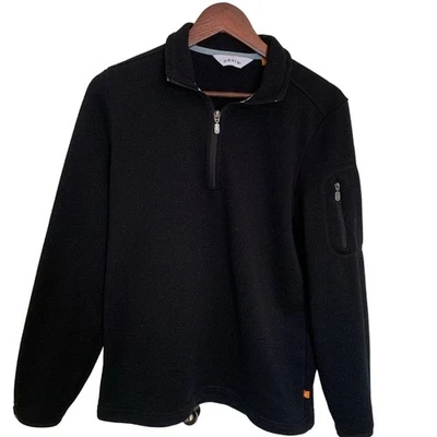 Orvis quarter zip fleece size women's large, black  - Image 1 of 4