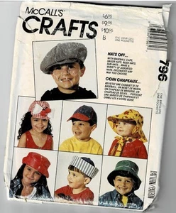 McCalls 796 Hüte NEU UNGESCHNITTEN SEHR GUTER ZUSTAND - Bild 1 von 1