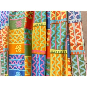 Vintage Marimekko Fabric Curtain Panel, Kristina Isola 1982, Finnish Retro - Picture 1 of 10