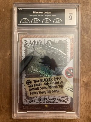 MINT PCG 9 MTG Deadpool Secret Lair #869 Blacker Lotus 2025 - Image 1 of 2