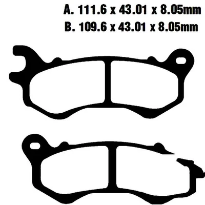 Bremsbeläge vorne Kreidler 125 GS/Enduro ab 2017 - Bild 1 von 4