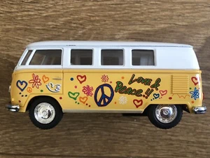1962 VW Volkswagen Classical Bus, Love & Peace Mini Bus, Scale 1/32 - Picture 1 of 8