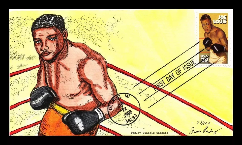2766 29c Stamp (1993) JOE LOUIS - BOXING CHAMP FDC HD/HP BY JAMES B. PASLAY - Image 1 of 1