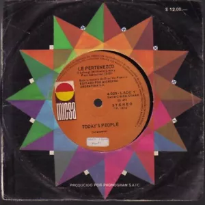 TODAY'S PEOPLE on MICSA ARGENTINA 7 inch 33rpm SAVE US - Imagen 1 de 1