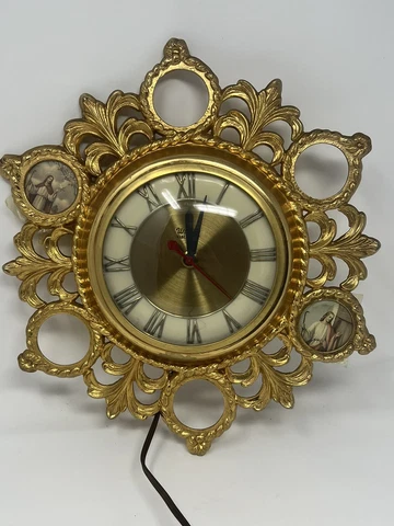 Vintage Hollywood Regency 50s United Clock Corp Brooklyn NY Cover