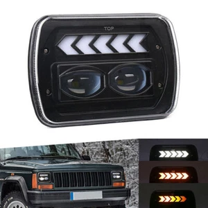 2X 5"x7" LED Square Headlight Spot High Low Beam Offroad Truck Wrangler - Picture 1 of 12