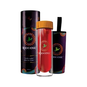 Roogenic Australia Double Walled Clear Glass Bottle 400ml - Picture 1 of 1
