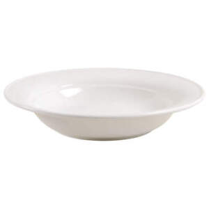Nancy Calhoun Solid Color White Rimmed Soup Bowl 477799