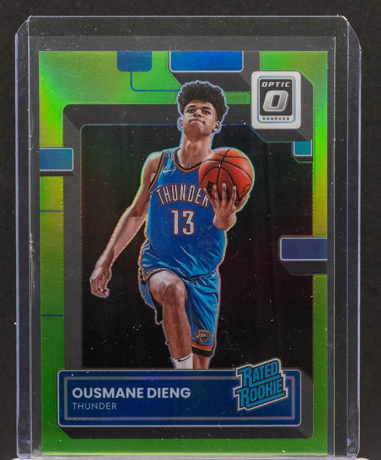 Ousmane Dieng 2022-23 Donruss Optic 220 Lime Green Holo Prizm RC 143/149