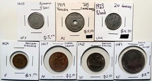 World Coin Lot: 1900-1983: Romania, Tunisia, Poland, Ghana, Portugal, Russia - Picture 1 of 2