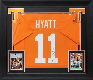 Tennessee Jalin Hyatt Authentic Signed Orange Pro Style Framed Jersey BAS Wit - Picture 1 of 1