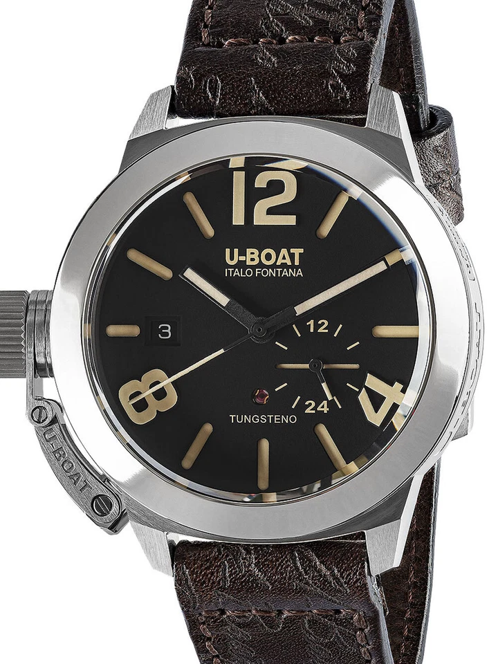 U-Boat 8893 Classico Tungsteno Black Automatic Mens Watch 42mm