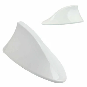 Universal Car Auto Roof Shark Fin Radio AM/FM Signal Aerial Antenna White. - Picture 1 of 8