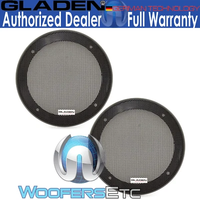 GLADEN GI130 5.25" SPEAKER COAXIAL COMPONENT PROTECTIVE GRILLS COVERS PAIR NEW - Image 1 of 3