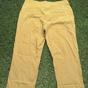 Eddie Bauer Tech Nylon Pants Womens 12 Brown Lightweight Outdoor Hiking - Picture 1 of 7