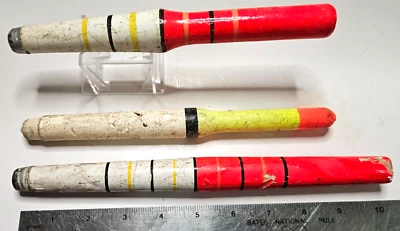 Vintage fishing bobbers group of 3 asst. - Image 1 of 4