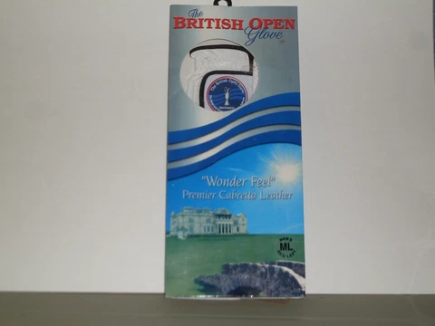 THE BRITISH OPEN GOLF GLOVE MEN'S ML REG LEFT *NEW IN PACKAGE* Cover