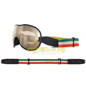 Occhiali maschera moto ETHEN maschera 111 CAFE RACER casco vintage lente bronzo - Picture 1 of 3