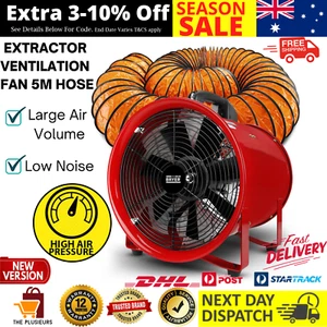 Extractor Ventilation Fan Heavy Duty Industrial Grade Ventilator 5m Hose - Picture 1 of 12