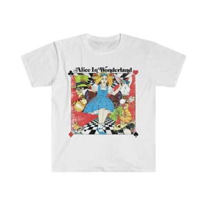 T-Shirt Alice im Wunderland Fantasy durch das Spiegelglas Softstyle - Bild 1 von 3