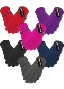 Rock Jock Kids Boys Girls Fleece R40 Fully Thermal Insulated Winter Gloves - Picture 1 of 7