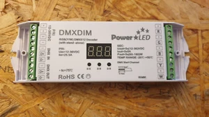 Power LED DMXDIM 1548, 12-36Vdc, 5A, DMX Dimmer, RGB(Y/W) DMX512 decoder - Picture 1 of 7