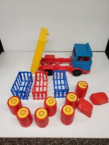 Rare 70's-80's Wader Plastic Toy Truck - Shell Oil Drums - Made In West Germany - Picture 1 of 11