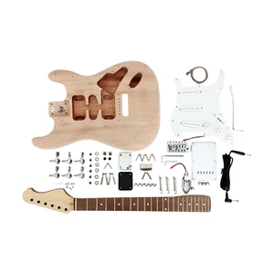 4/4 Haze E-200MDIY Mahogany Body Electric Guitar DIY, No-Soldering, S-S-S - Picture 1 of 8