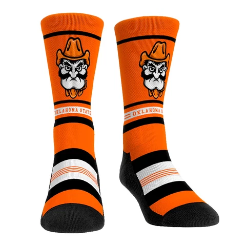 NEW! Rock Em Socks Oklahoma State Cowboys Crew Socks Cover