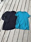 Lot Of 2 Eileen Fisher Women Size PS/PP Short/Long Sleeves T-Shirt Top