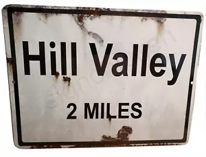 OUTATIME, BACK TO THE FUTURE MARTY MCFLY HILL VALLEY MOVIE PROP REPLICA rusty - Picture 1 of 4