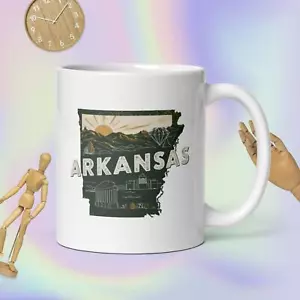Arkansas Kaffeebecher 11 Unzen Tasse ( doppelseitig ) Zustand - Bild 1 von 1