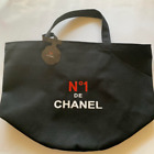 CHANEL BEAUTE Novelty Tote Bag Bucket Shape N°1 DE Black Camelia New Japan