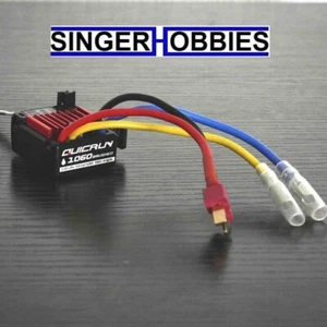 HobbyWing HWI30120203 QuicRun 1060 Brushed ESC SBEC T Plug (2-3S) HRP - Picture 1 of 2