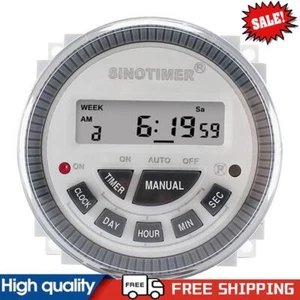 7 Days Weekly Programmable Digital Timer Switch AC 220V/DC 12V 10A Time Relay #g - Picture 1 of 12