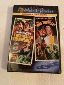 Incredible Two-Headed Transplant Thing w/ Two Heads DVD Double Feature MGM Camp - Picture 1 of 3