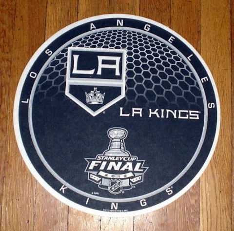 LOS ANGELES LA KINGS 2012 NHL STANLEY CUP CHAMPS DIE-CUT HOCKEY PUCK PENNANT Cover