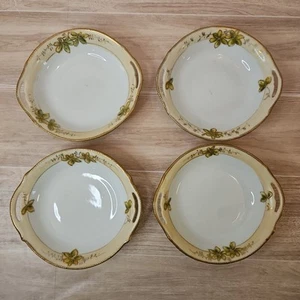 Antique Hand-Painted Porcelain NIPPON Moriage Bowls Made 1891 - 1921- Set Of 4 - Picture 1 of 16