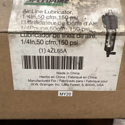 Speedaire 4ZL65A Air Line Lubricator - NEW In Box - Image 1 of 4