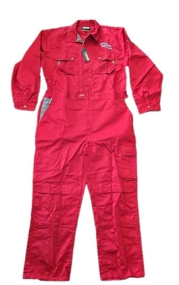 Mens Click Premium Size 46 Professional Jumpsuit Red And Gray New With Tags - Image 1 of 4