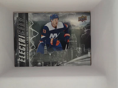 2024-25 Upper Deck Electricity Black Parallel Mathew Barzal #EC-3 Islanders - Image 1 of 2