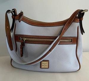 Dooney & Bourke Pebble Grain Light Blue Piper Shoulder Purse Bag - Bild 1 von 18